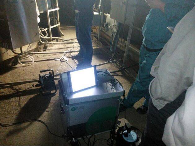 高溫紅外煙氣分析儀MCA14-M樣機(jī)現(xiàn)場測試高濕低硫